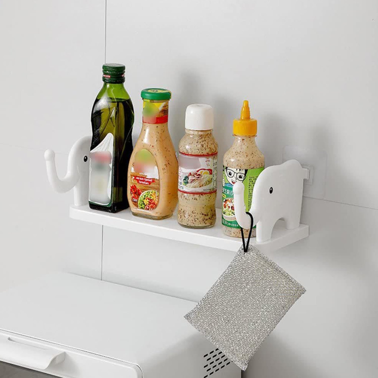 9272 MULTIFUNCTIONAL ELEPHANT SHAPED STORAGE SHELF, NO PUNCHING WALL MOUNTED MINI STORAGE RACK, CREATIVE CUTE ELEPHANT SHELF ORGANIZER FOR KITCHEN BATHROOM BEDROOM STUDY 9272 MULTIFUNCTIONAL ELEPHANT SHAPED STORAGE SHELF, NO PUNCHING WALL MOUNTED MINI STORAGE RACK, CREATIVE CUTE ELEPHANT SHELF ORGANIZER FOR KITCHEN BATHROOM BEDROOM STUDY